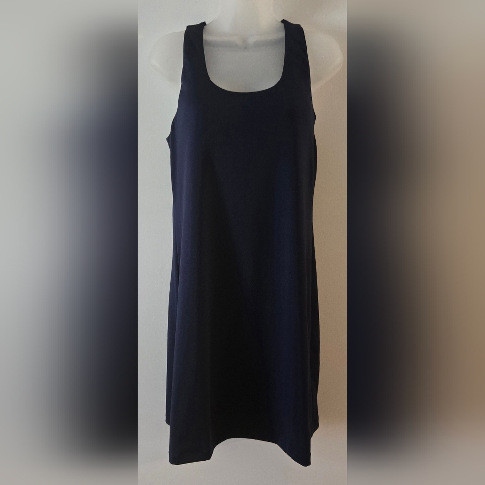 Athleta Active Wear Dress Racerback Adjustable Sports Bra Sz Small Blue Euc